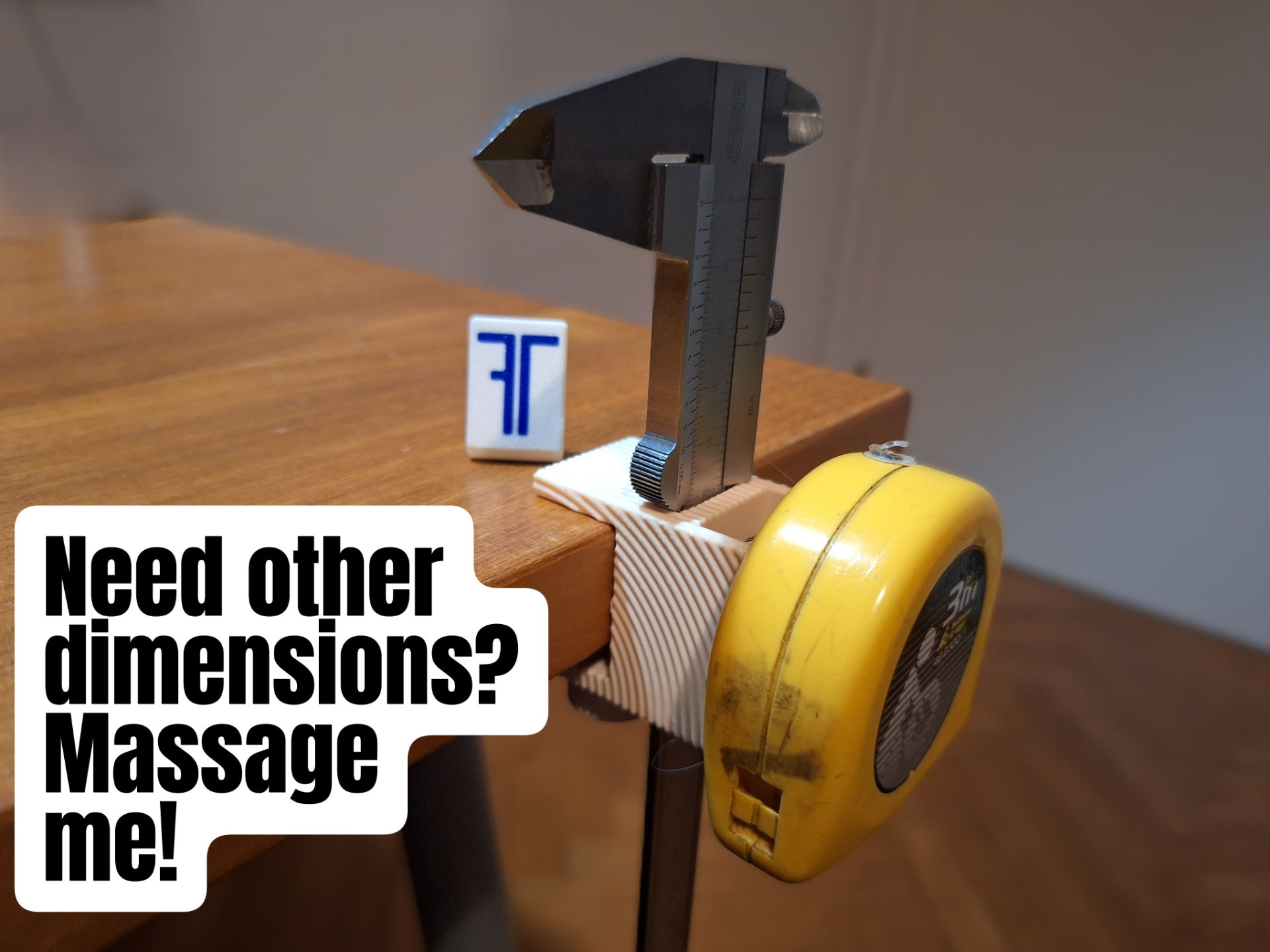 Clamp-On Caliper & Tape Holder