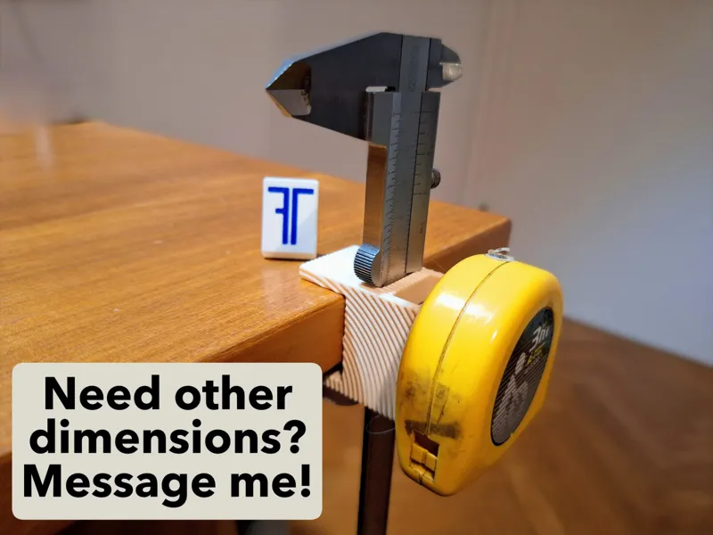 Clamp-On Caliper & Tape Holder