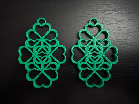 Heart Pattern Earrings view 3