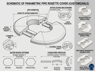 Ultimate Universal Pipe/Rail Rosette Generator
