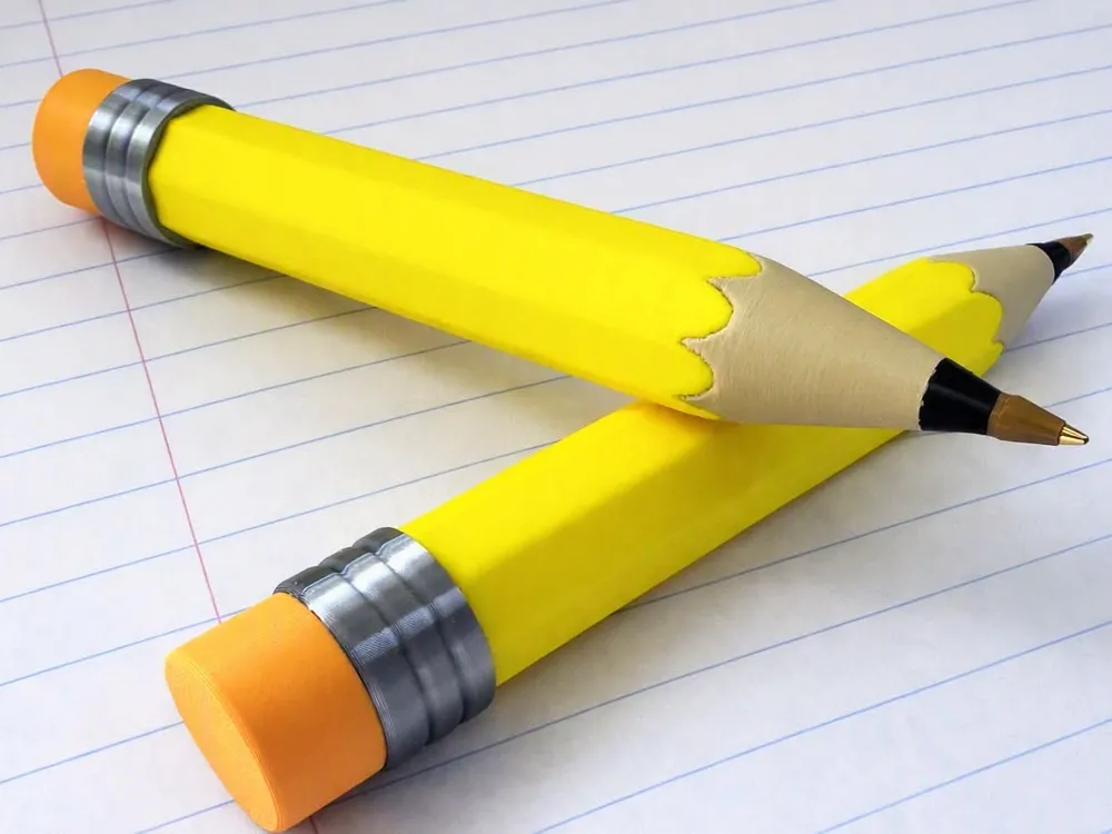 Soporte: Pencil Ink Pen Holder Bic PRINTS IN ONE PIECE. Referencia del modelo original.