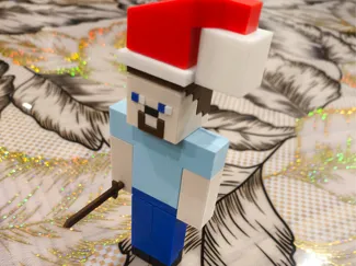 steve minecraft noël