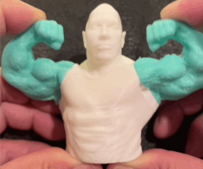 The Rock Flexes