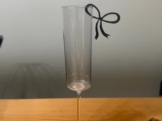 Bow Drink Charm for Wedding or Bridal Shower