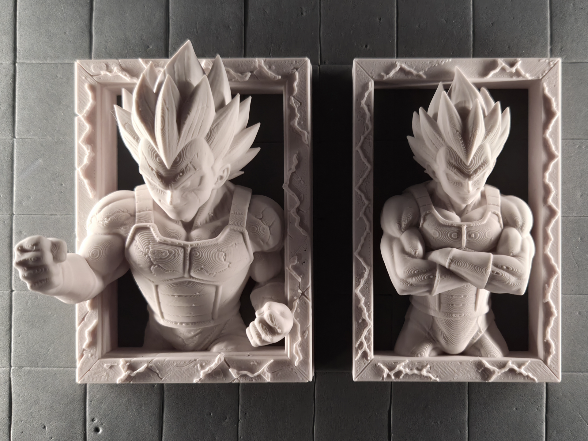 Out of the Frame - Vegeta Saiyan Pride | Keyhole 3D model