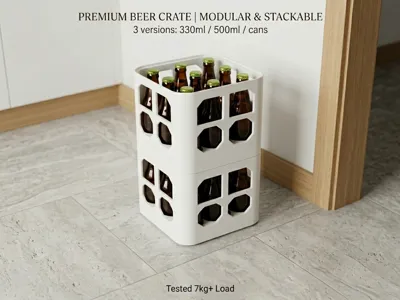 Modular Bottle & Can Crates – 330ml / 500ml / Cans