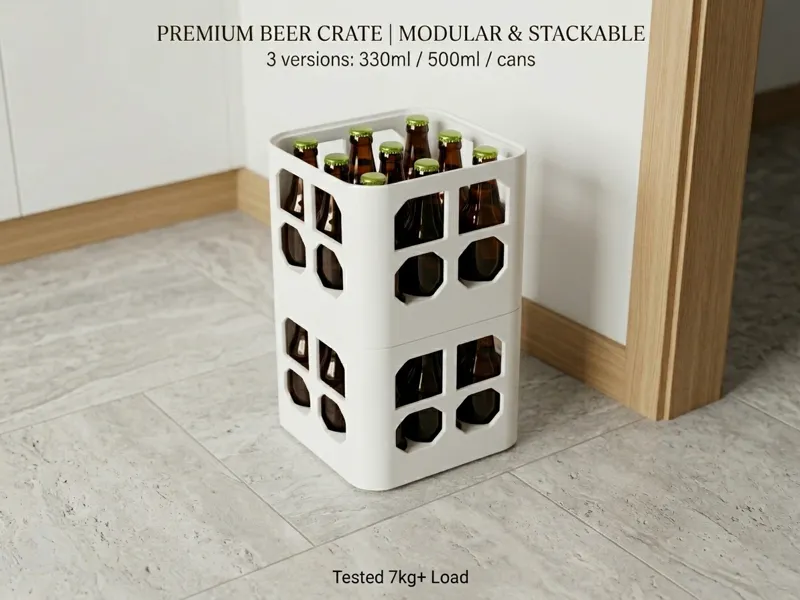 Modular Bottle & Can Crates – 330ml / 500ml / Cans