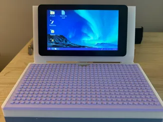 Cyberdeck raspberry pi Box w/ Touch Display Holder