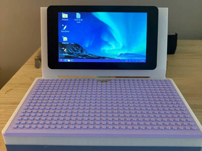 Cyberdeck raspberry pi Box w/ Touch Display Holder