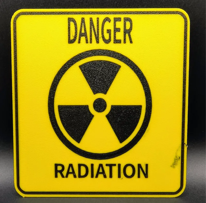 Danger Radiation sign for decoration