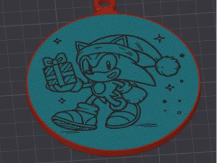 Boule de noël sonic