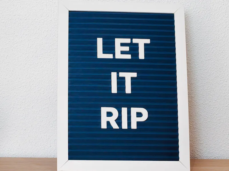 Cuadro Let It Rip inspirado en The Bear Tamaño A4