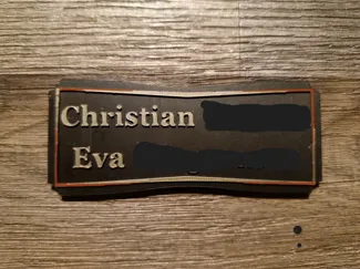 Klingelschild, Namensschild, Textschild