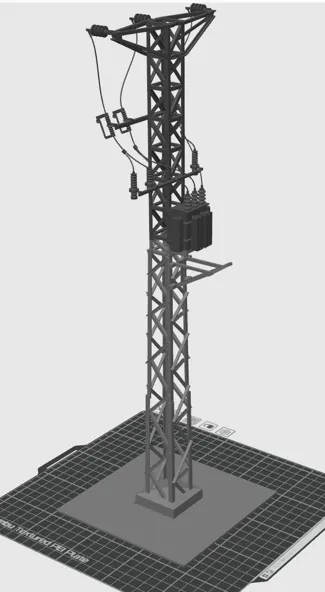 Electric transformer pole