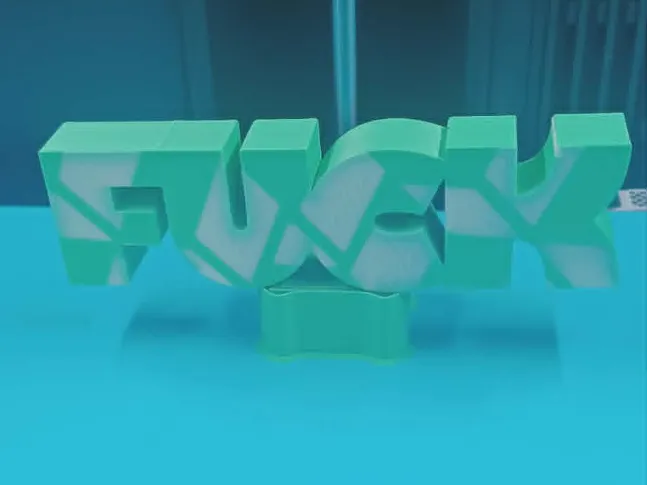 Fuck, Bambu Mesh Graffiti