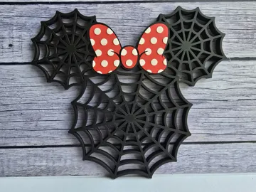 Letrero o emblema decorativo: Minnie Spider Web Sign/Decor — vista de referencia 4