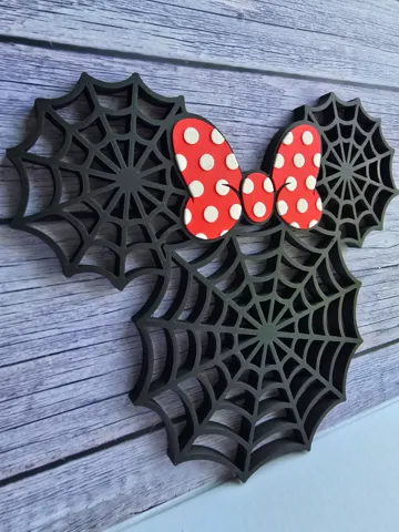 Letrero o emblema decorativo: Minnie Spider Web Sign/Decor — vista de referencia 2
