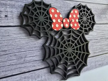 Letrero o emblema decorativo: Minnie Spider Web Sign/Decor — vista de referencia 5