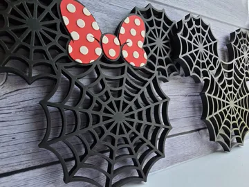 Letrero o emblema decorativo: Minnie Spider Web Sign/Decor — vista de referencia 3