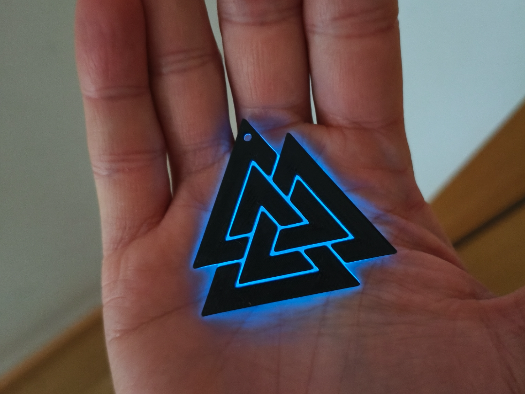 Miniatura 1 do modelo 3D Valknut keychain