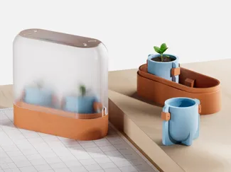 Seed Starter with mini Greenhouse 1x2