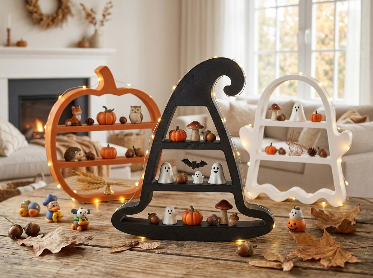 Witch Hat Shelf – Halloween Decor - 1