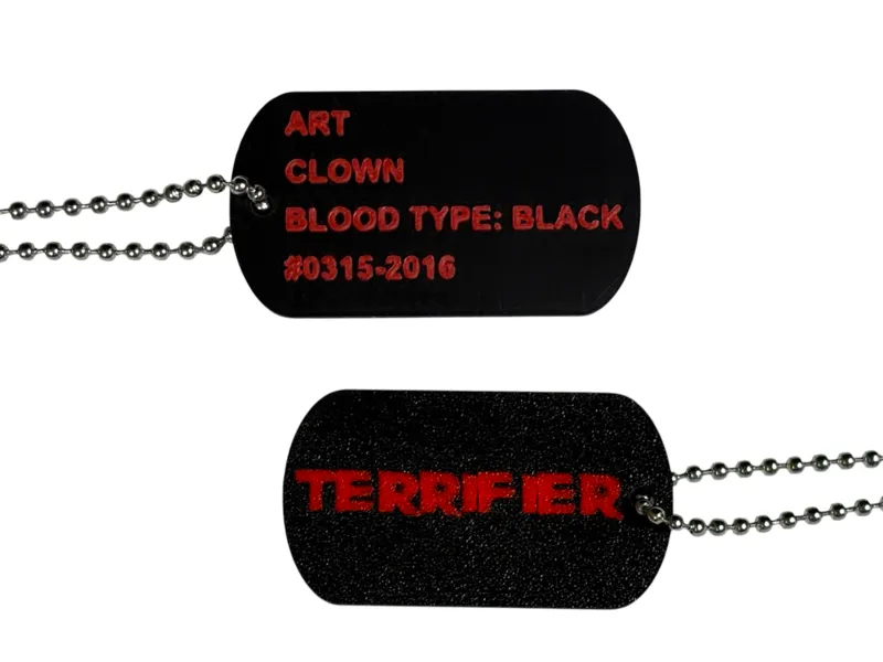 Terrifier Art The Clown Dog Tag