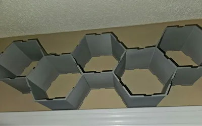 Hexagon Shelves VaseMode (parametric/customizable)