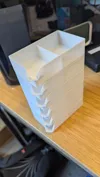 0.2mm layer, 2 walls, 15% infill, support on