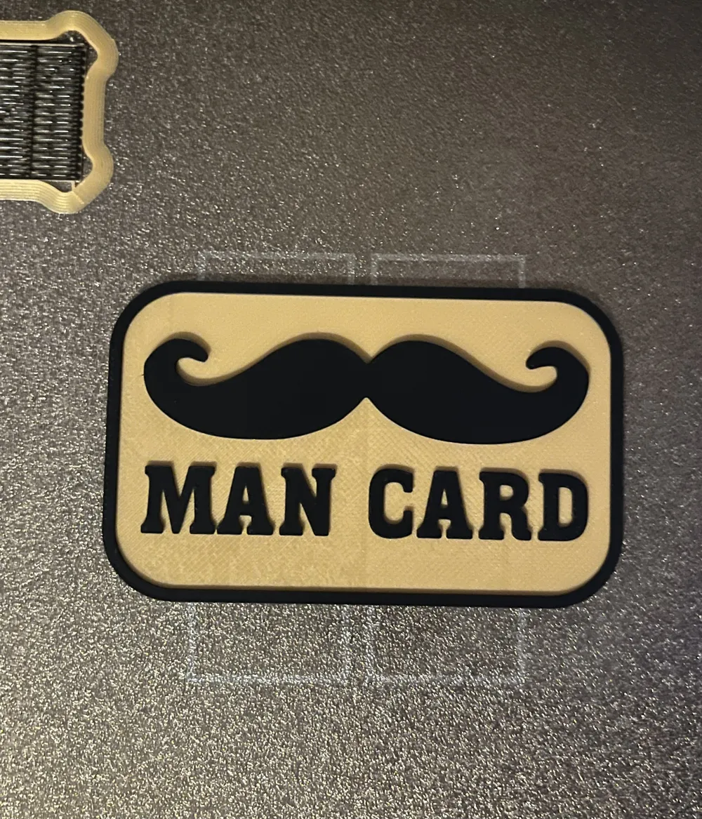 Man Card - Credit Card Size by Richarrrd MakerWorld: Download Free 3D ...
