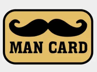 Man Card - Credit Card Size
