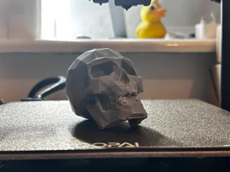 Low Poly Skull – Easy Halloween Print
