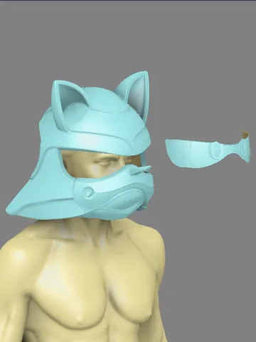 Pieza para disfraz o exhibición: Sonic 3 Wearable Cosplay Head, Sonic The Hedgehog — vista de referencia 2