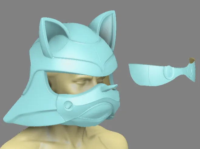 Pieza para disfraz o exhibición: Sonic 3 Wearable Cosplay Head, Sonic The Hedgehog. Referencia del modelo original.