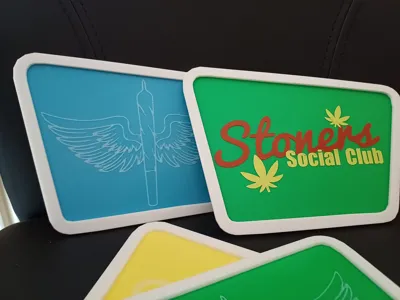 Mid Century Sign Coaster