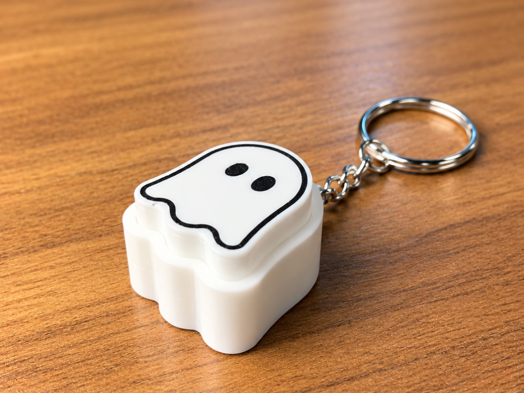 Ghost Clicker Keychain Fidget - 1