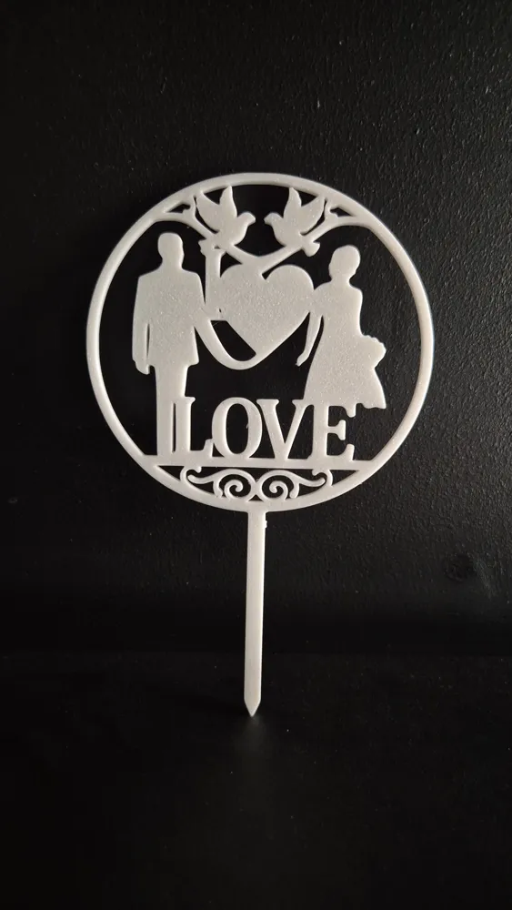 topper wedding cake - Free 3D Print Model - MakerWorld
