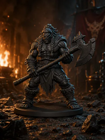 Modelo para impresión 3D: killer ogre — vista de referencia 2