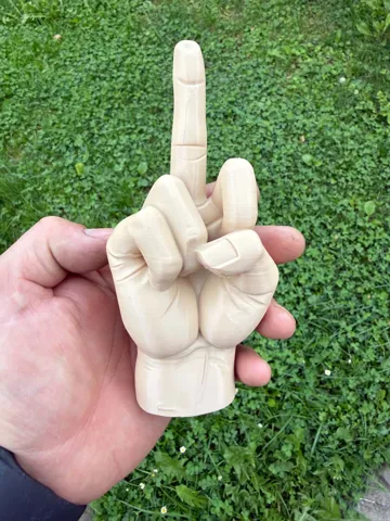 Figura decorativa: Raised middle finger hand gesture — vista de referencia 5