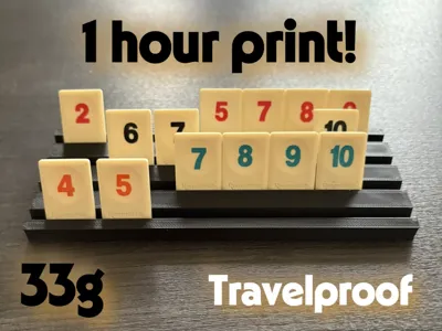 Rummikub tile stand - Travel edition