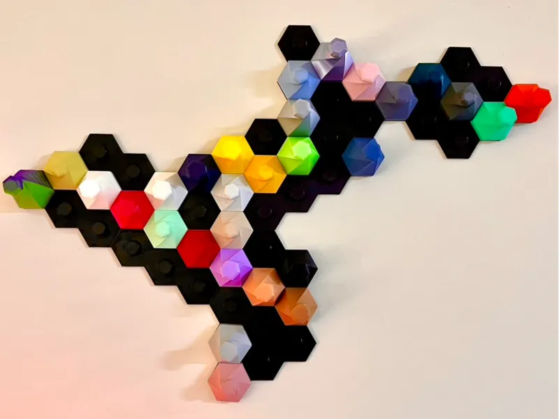 Chromatic Hummingbird wall