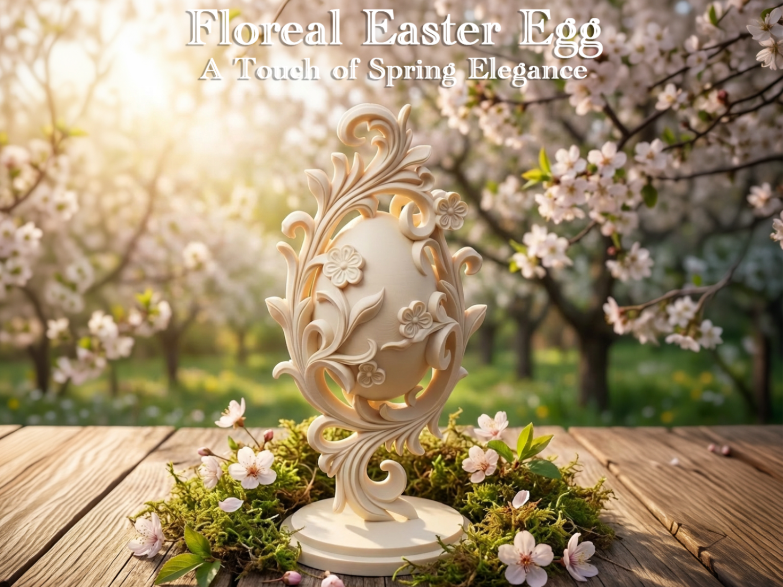 Floral Easter Egg