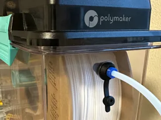 PolyDryer onto Bambu PTFE tube (4mm) adapter