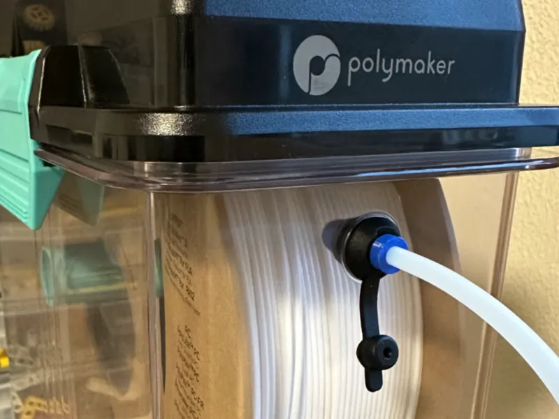 PolyDryer onto Bambu PTFE tube (4mm) adapter