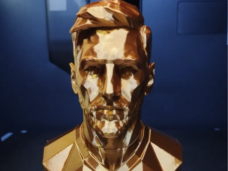 Bust Messi Modern Art - Low Poly Tribute