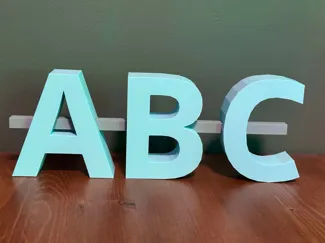 3D Modular Sign for doors/walls and shelves