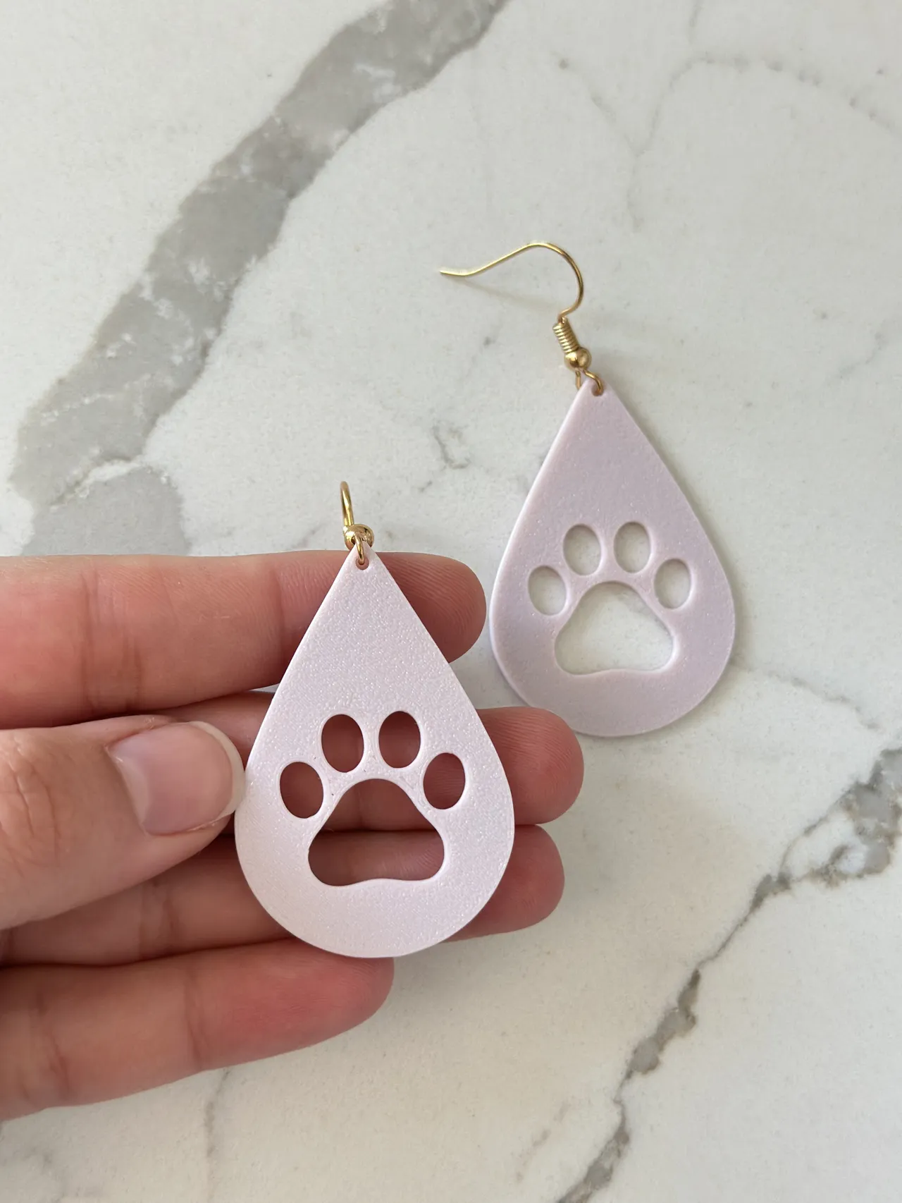 Paw Earrings view 2