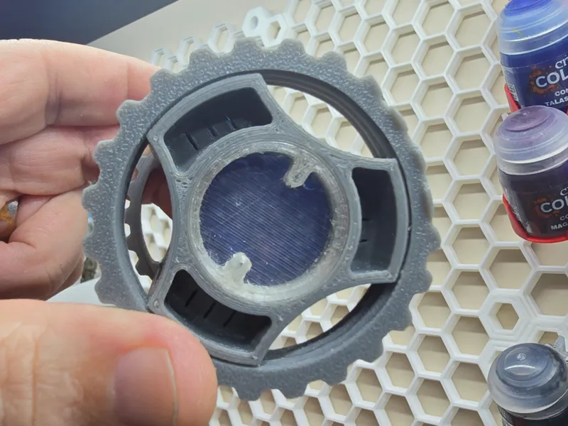 'Glass' cap for KYZ FF2 Spool Desiccant Holder