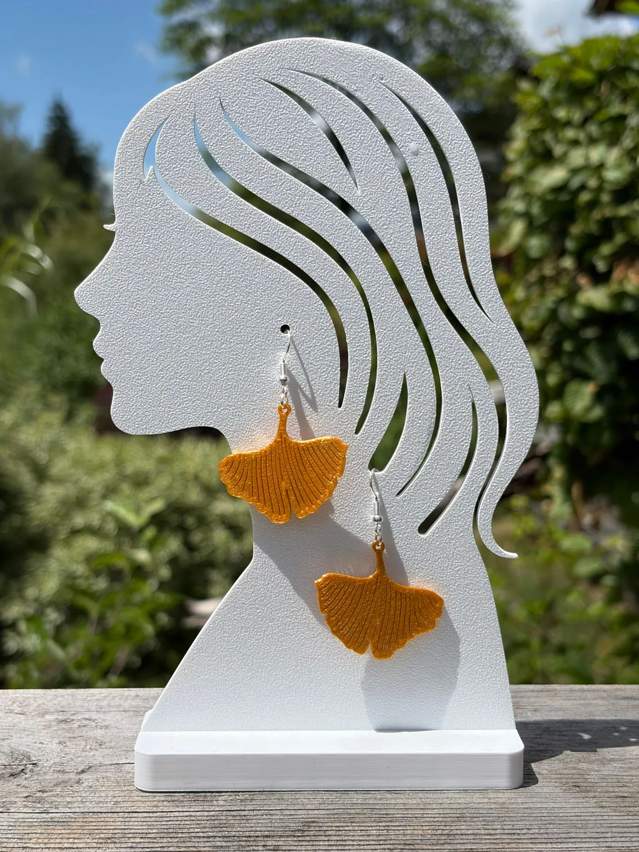 Ginkgo Blätter Ohrringe view 2