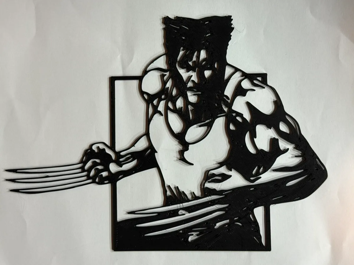 Silhouette Wolverine, déco murale